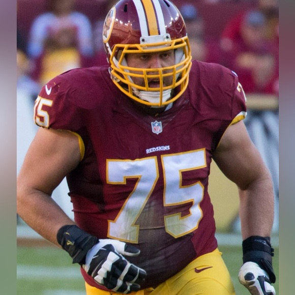 Washington Yellow Football Jersey #75 Brandon Scherff - Picture 1 of 6